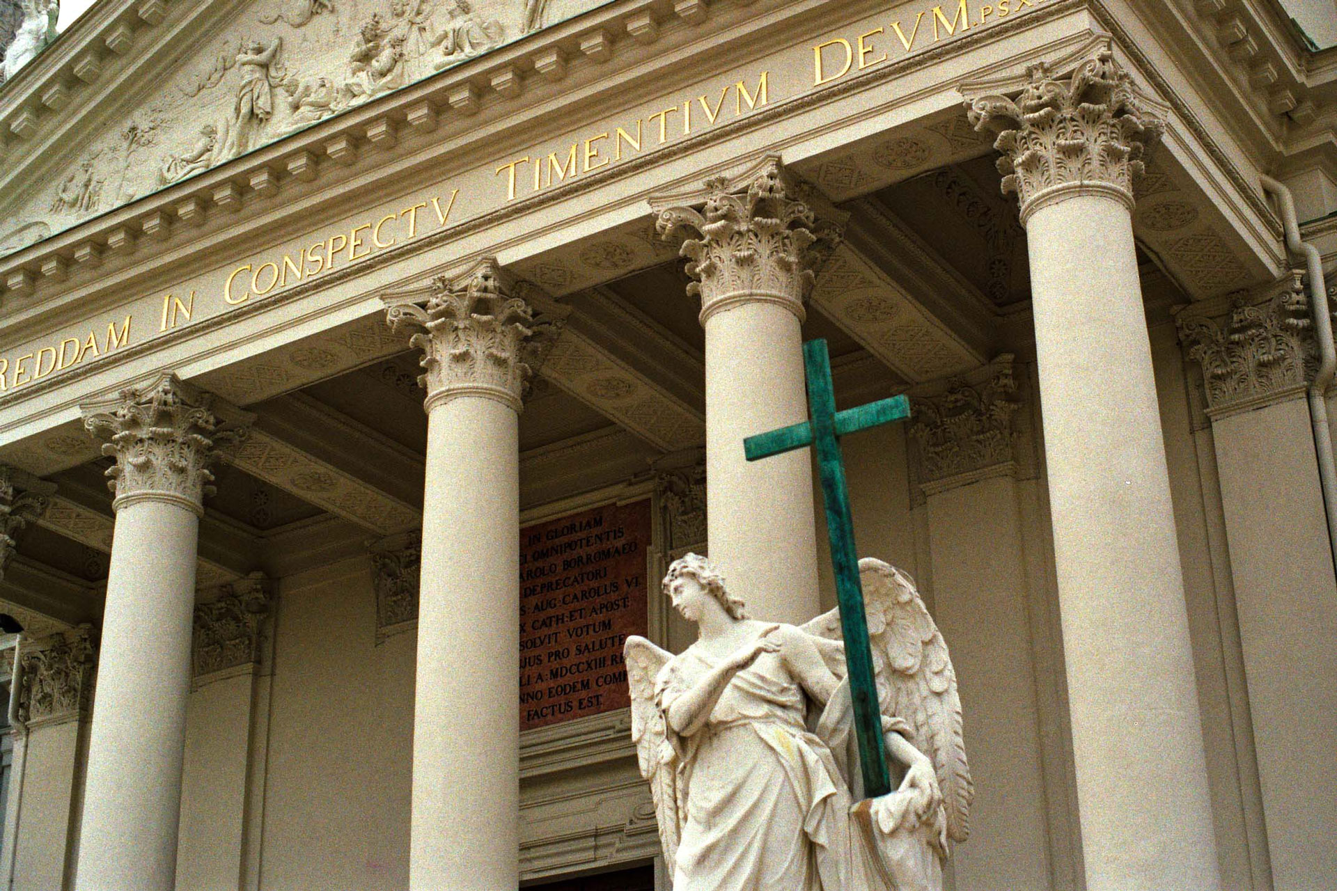 Frente de iglesia en Viena.